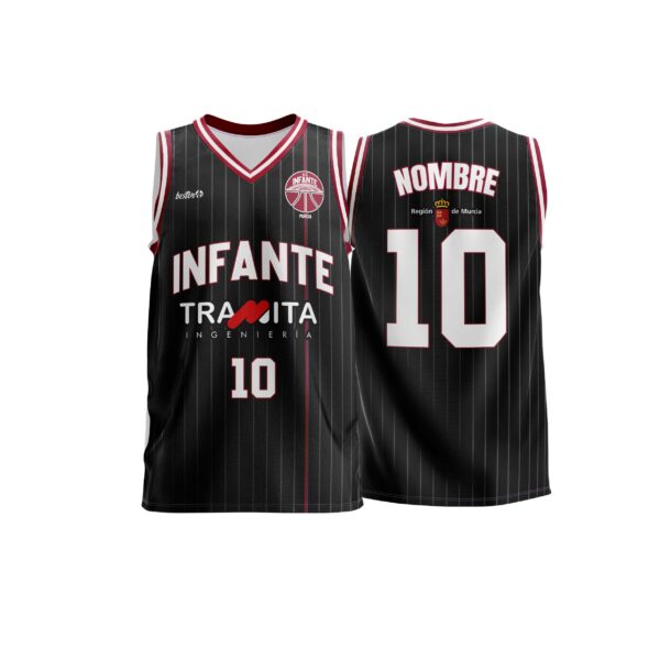 CAMISETA AD INFANTE NEGRA TRAMITA