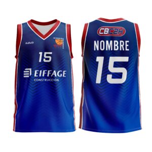 Camiseta de juego azul