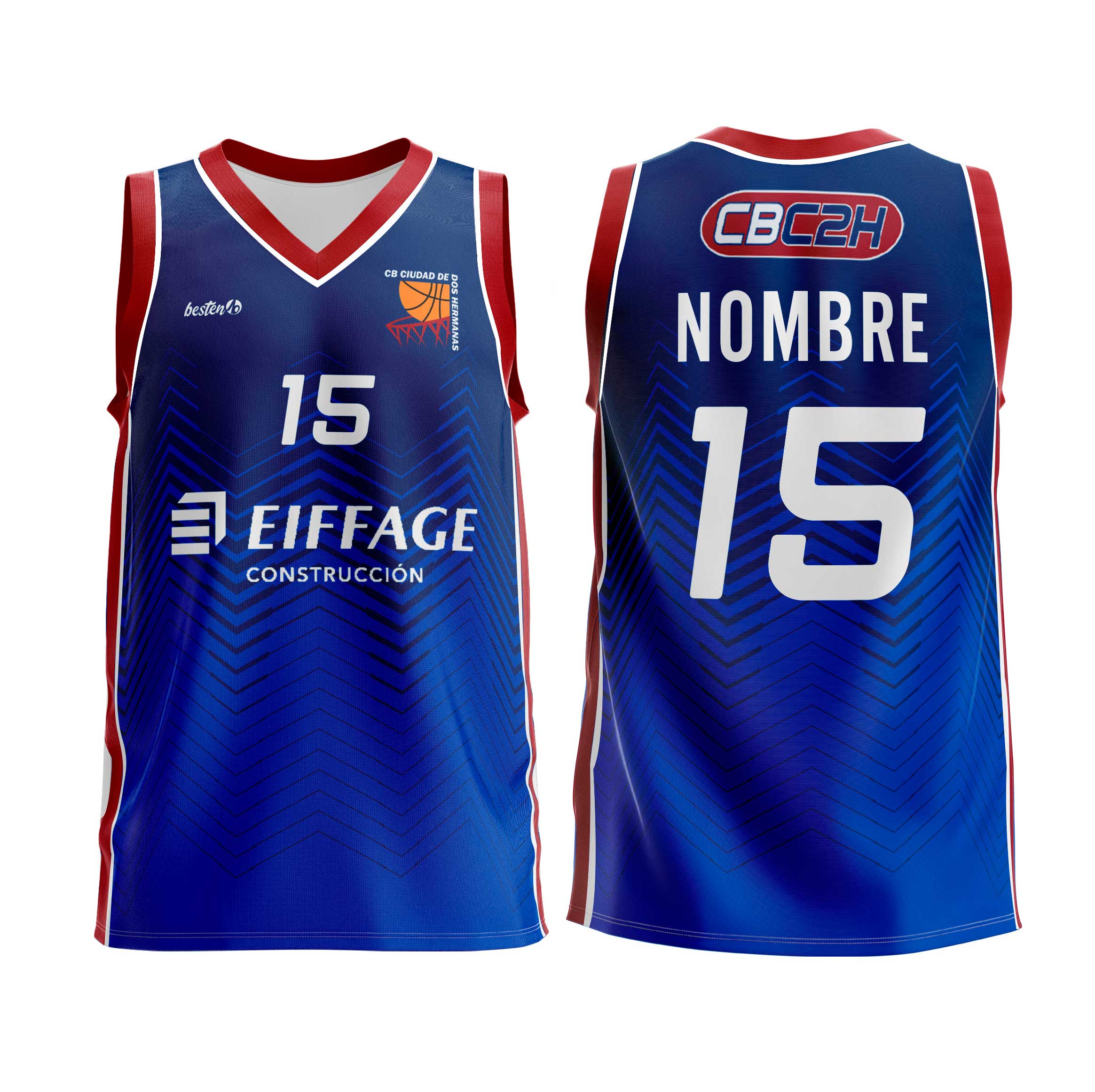 Camiseta de juego azul