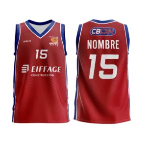 Camiseta de juego roja