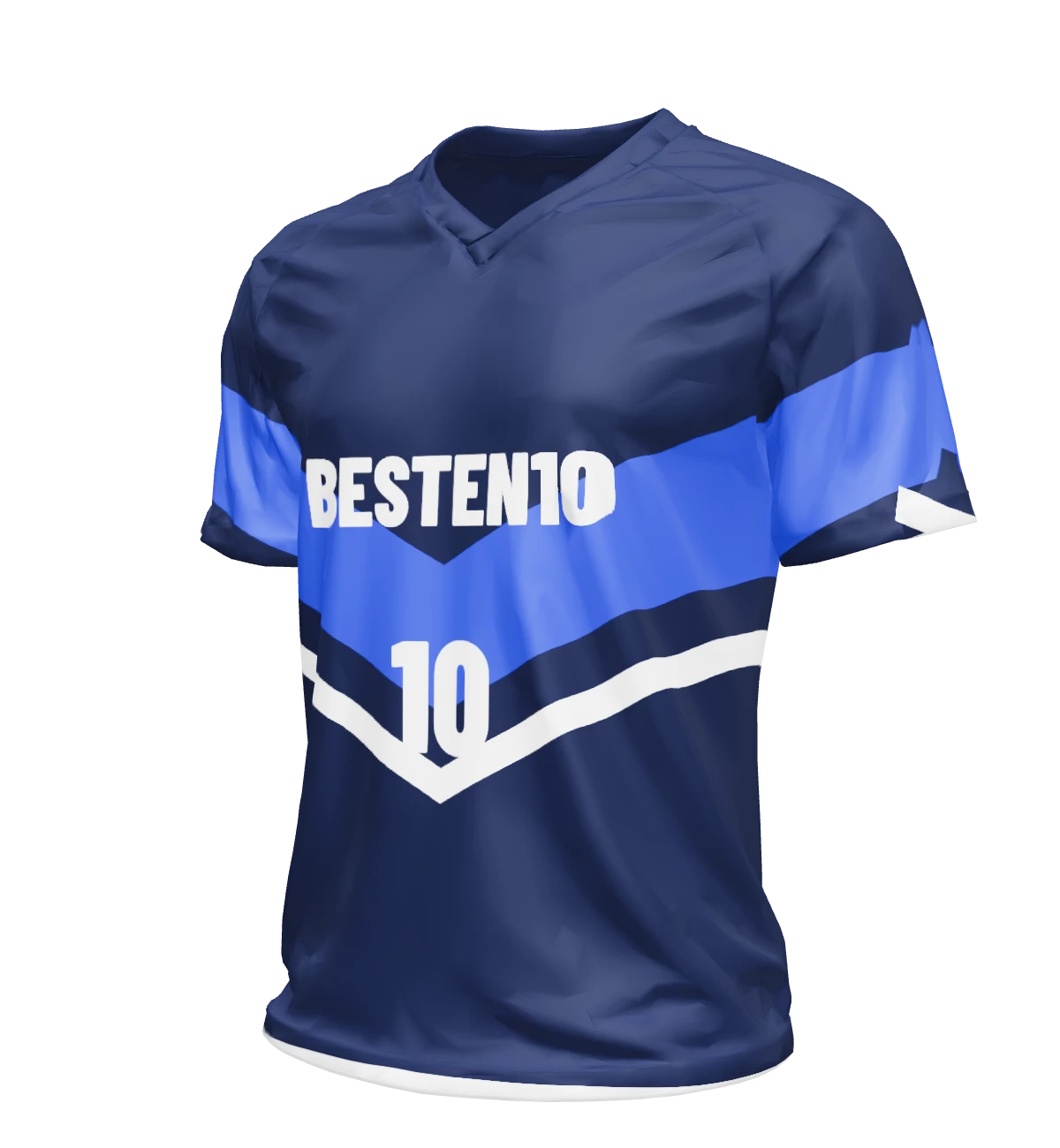 Camiseta de fútbol personalizada en el configurador 3D de Besten10