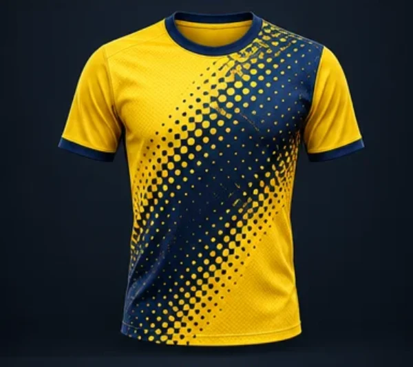 Diseño de camiseta de fútbol personalizada Halftone
